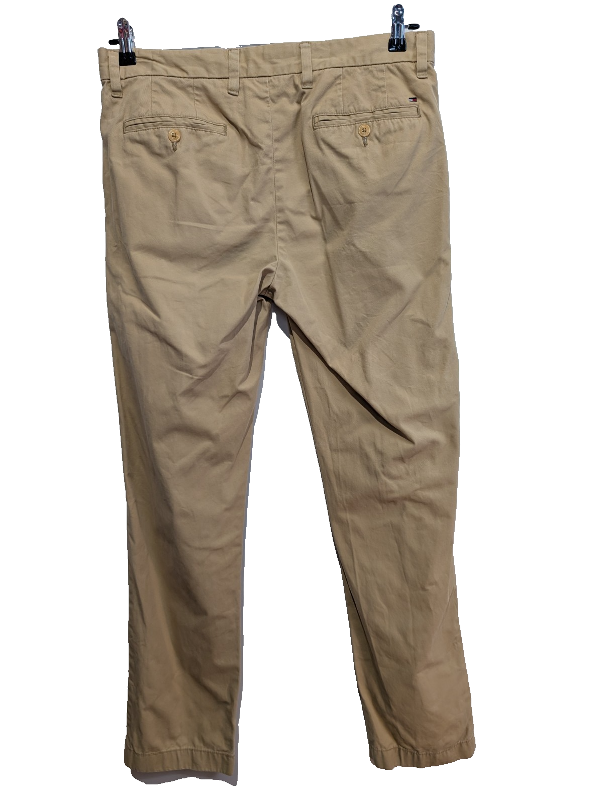 Pantalon Chino TOMMY HILFIGER Beige 🍦 Taille W32 L32 🍦 Coupe Custom Fit