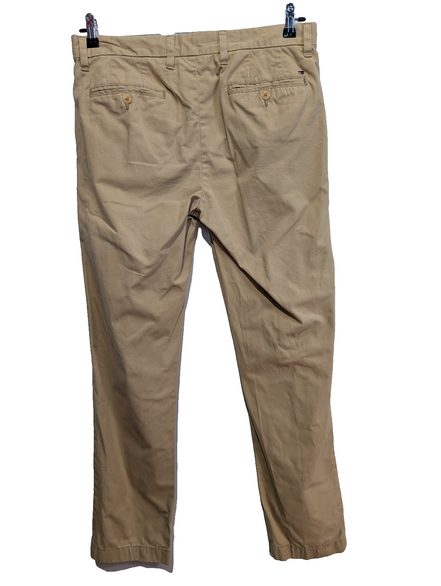 Pantalon Chino TOMMY HILFIGER Beige 🍦 Taille W32 L32 🍦 Coupe Custom Fit