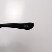 Lunettes de soleil Y2K Ovales Métal Chromé Gris Foncé Branches Larges
