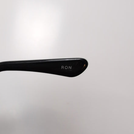 Lunettes de soleil Y2K Ovales Métal Chromé Gris Foncé Branches Larges