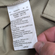 Chemise Dickies L Beige Workwear Made in Honduras Poche Stylo Manches Courtes
