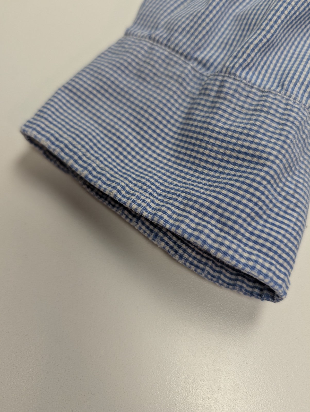 Chemise Polo Ralph Lauren Shirt L Custom Fit Rayée Bleu Blanc Button Down