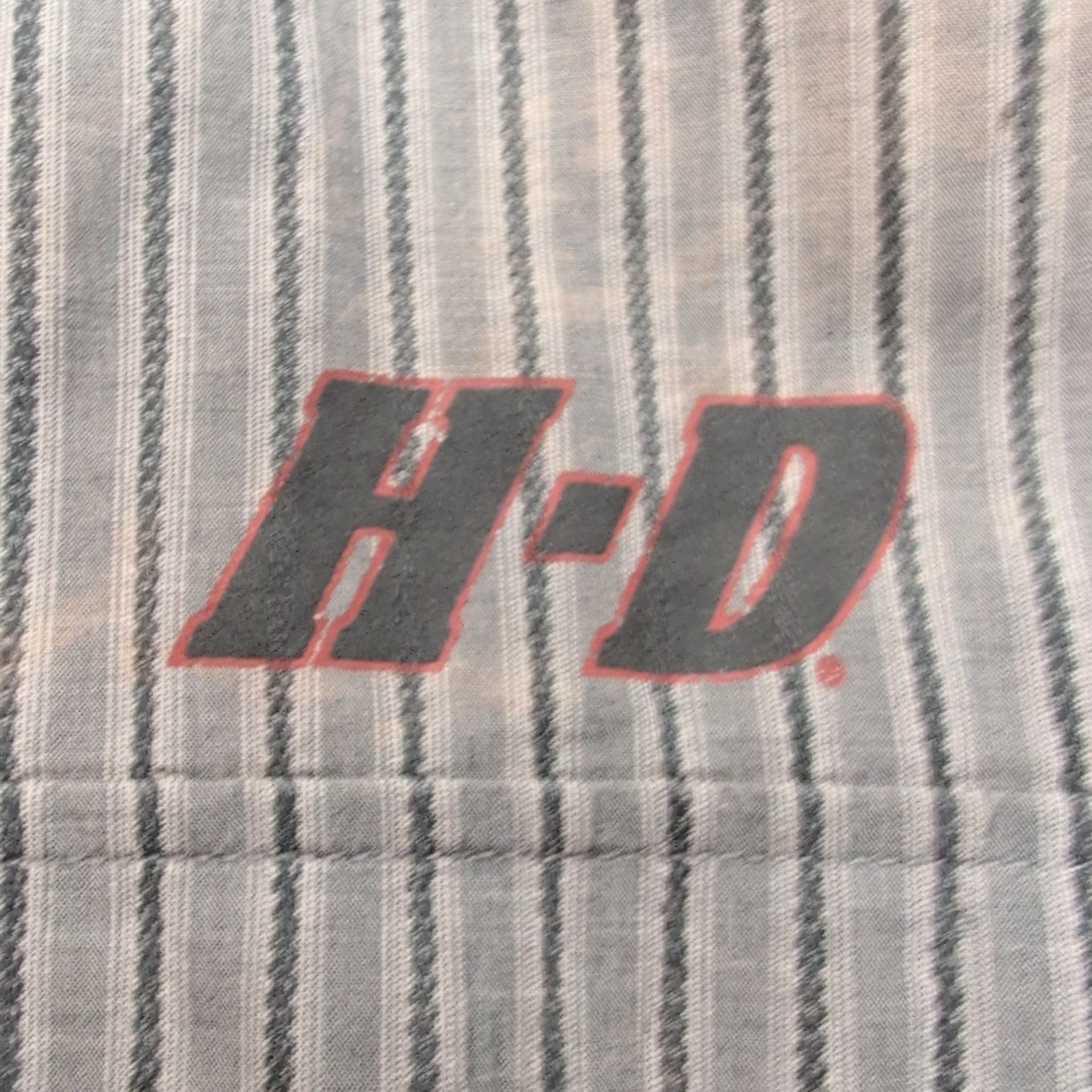 Chemise Harley Davidson XL Gris Rayures Manches courtes HD N°1 2 Poches