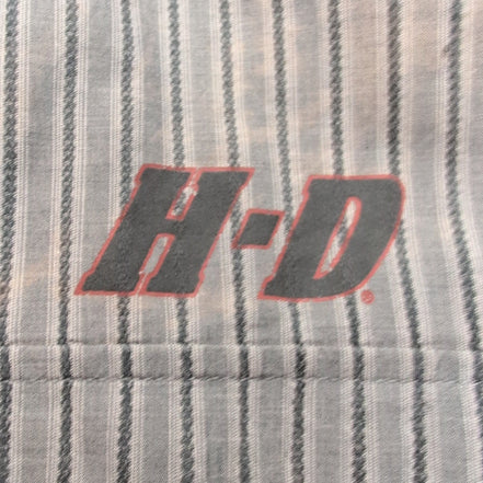Chemise Harley Davidson XL Gris Rayures Manches courtes HD N°1 2 Poches