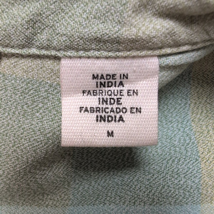 Chemise manches courtes Levi’s verte à carreaux western ranch cowboy  taille M
