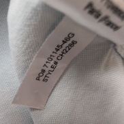Chemise Lacoste 42 L Bleu Clair Regular Fit Logo Vert Coton manches longues