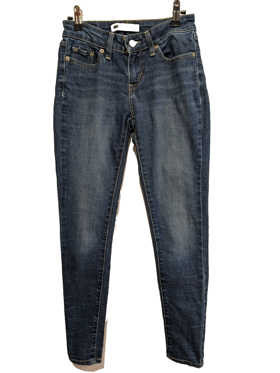 Jean Levi's 535 Femme Bleu Super Skinny Legging Stretch W24 T34