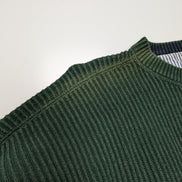 Pull Tommy Hilfiger vintage vert foncé écusson doré homme XL/XXL