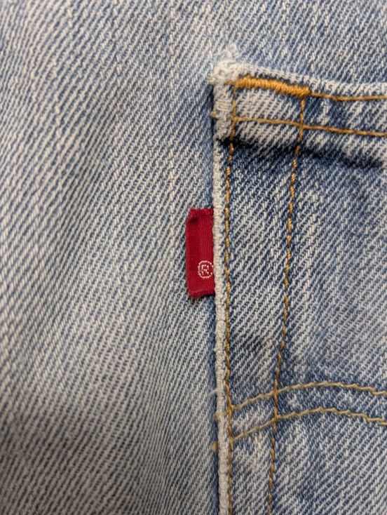 Jean Levi's 550 Relaxed Fit Homme W30 L32 Bleu Clair Vintage Original Denim