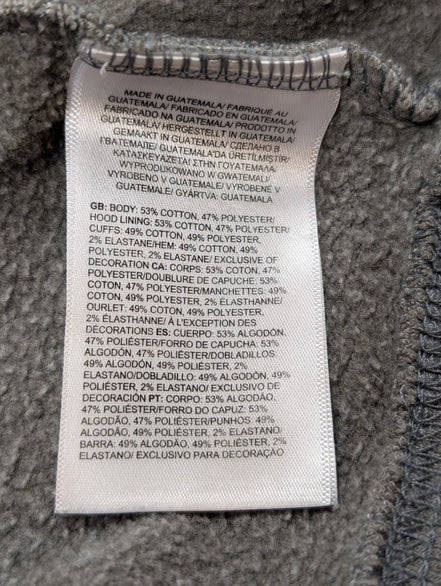 The North Face Sweat à Capuche Gris - Logo Blanc Sérigraphié - Taille M