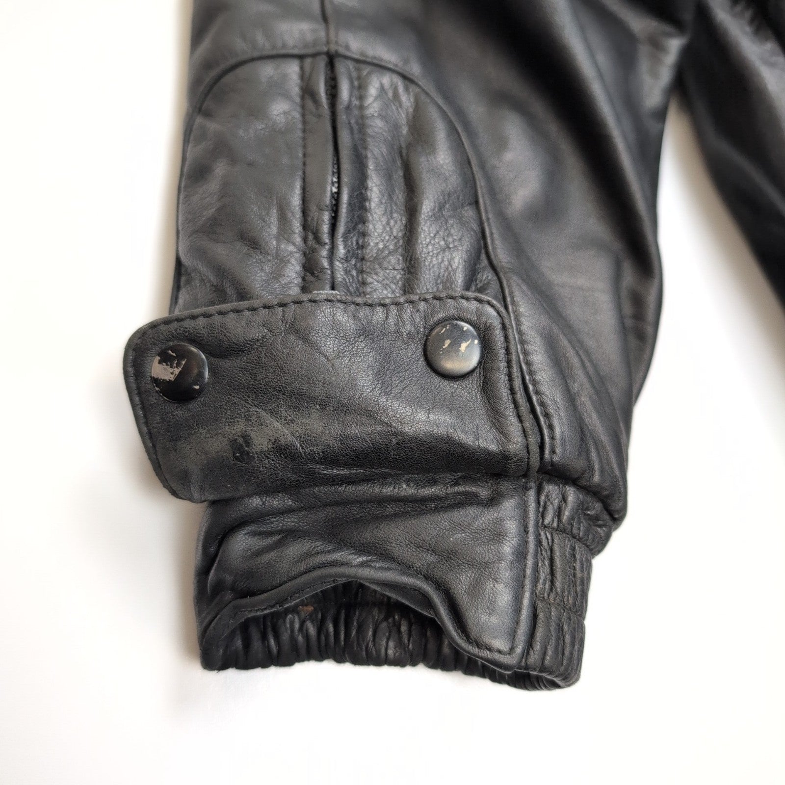 🏍️ FIRSTGEAR HEIN GERICKE Blouson Cuir Noir MOTO Biker Zippé TALL L/XL |42c