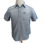 Chemise Polo Ralph Lauren L 14-16 Ans Bleu Étoiles Effet Jean Manches courtes