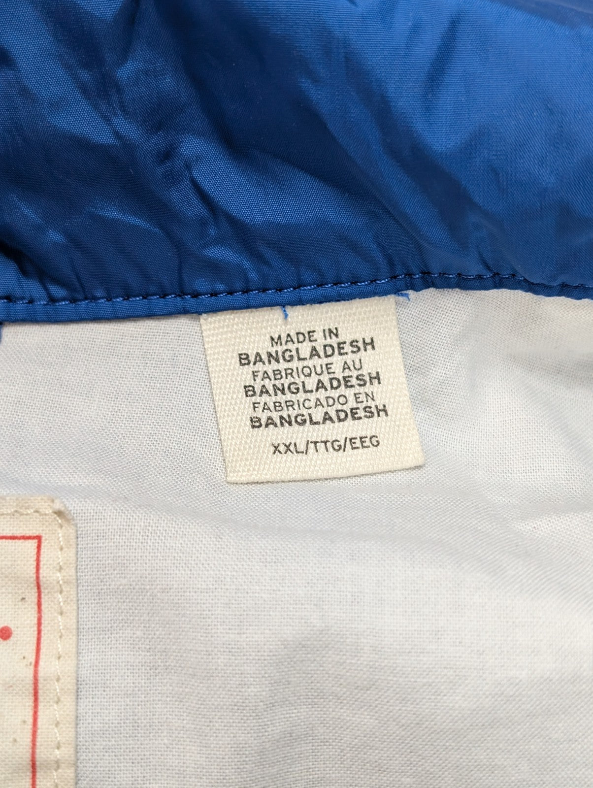 Veste Coach Jacket Levi's XXL Chicago Cubs Coupe-Vent Bleu Rare Vintage |207b