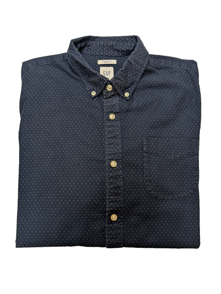 Chemise GAP bleu marine à motifs manches longues homme taille L