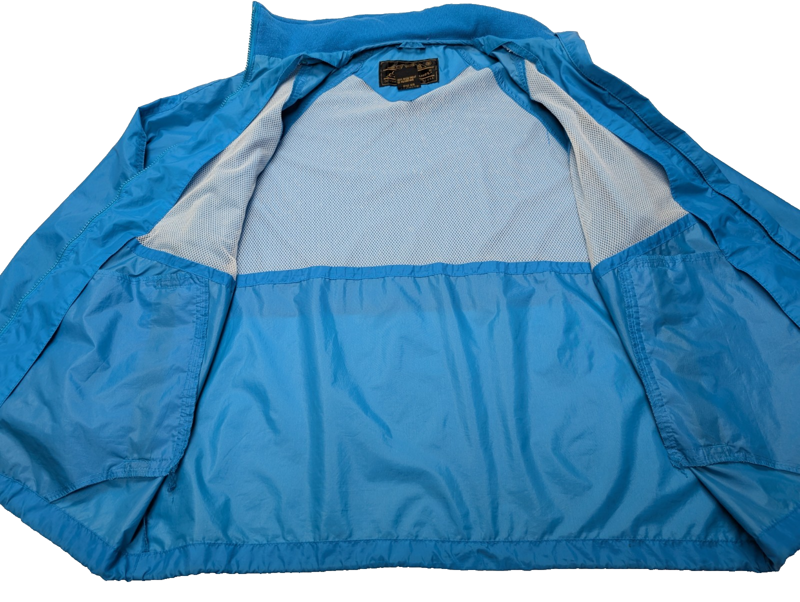 Veste Coupe-Vent Eddie Bauer Bleue Femme Taille M Blouson Outdoor avec Capuche