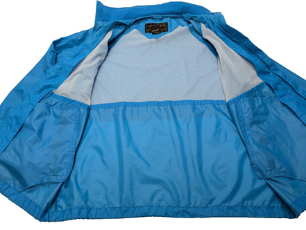 Veste Coupe-Vent Eddie Bauer Bleue Femme Taille M Blouson Outdoor avec Capuche