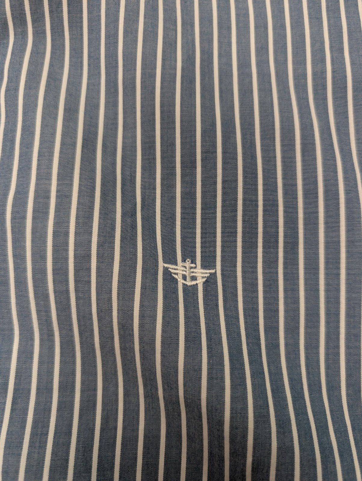 Chemise Dockers bleu à rayures taille L #168msch