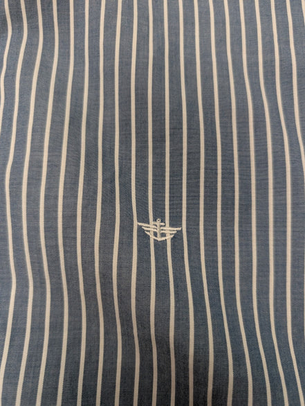 Chemise Dockers bleu à rayures taille L #168msch