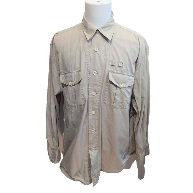 Chemise technique Nautica XL Crème 100% Coton Hong Kong Manches Longues