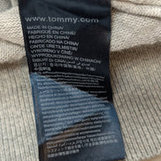 Gilet Tommy Hilfiger Gris Clair Zippé - Mélange Soie & Coton - Taille L