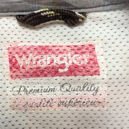 Chemise Wrangler Manche Courte Technique Orange et Grise Taille M Deux Poches