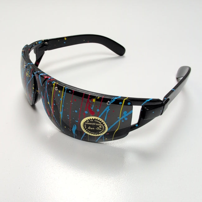 Lunettes de soleil Masque Bar-On® Design "Splatter Paint" Y2K