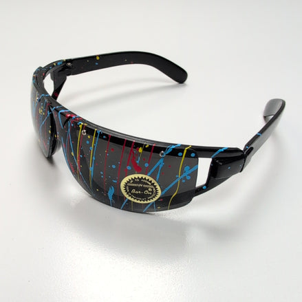 Lunettes de soleil Masque Bar-On® Design "Splatter Paint" Y2K