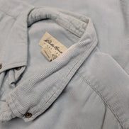 Chemise EDDIE BAUER T.XL TALL Velours Côtelé Vert Pâle Vtg