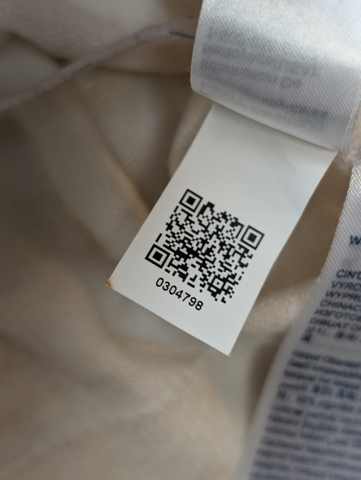 Pull Tommy Hilfiger Homme Col Montant Blanc Cassé - Coton Pima & Cachemire - M