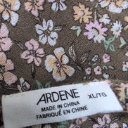 Haut Femme Ardene Taille XL Kaki Fleuri Bretelles Réglables Neuf Étiquette