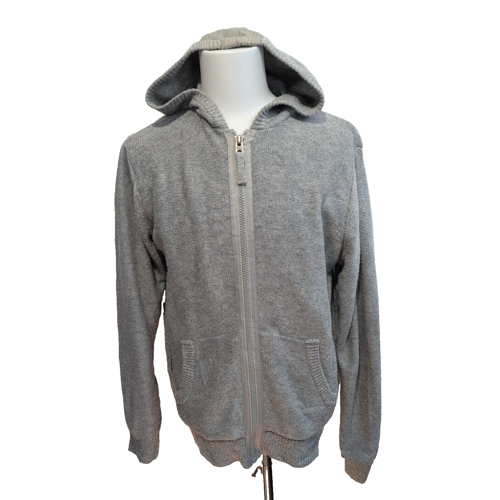 Gilet à capuche Bench gris maille Unisexe Taille L