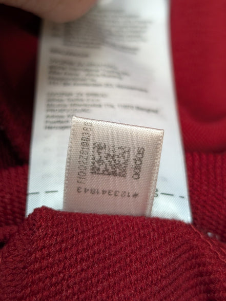 Sweat ADIDAS Homme L Bordeaux Col Rond Logo Sport Excellent État Rare