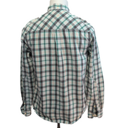 Chemise Levi's Vintage Carreaux Gris / Blanc / Vert Taille S manches longues