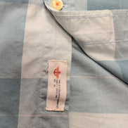 Chemise Dockers bleu carreaux poche logo manches courtes M