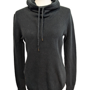 Pull Ralph Lauren (Lauren) Femme L Col Roulé Large Cordon Noir Plaque Logo 🏷️