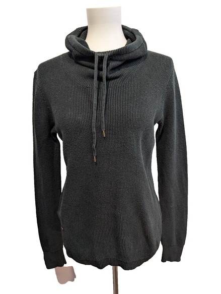 Pull Ralph Lauren (Lauren) Femme L Col Roulé Large Cordon Noir Plaque Logo 🏷️