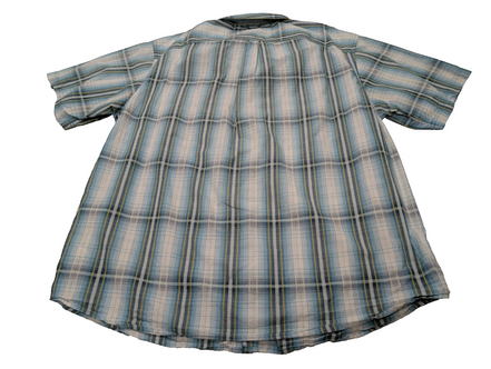 Chemise manches courtes Columbia à carreaux taille XL #203msch