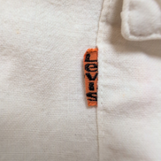 Chemise Levi's Western S Made in Canada Blanc Cassé 100% Coton RARE