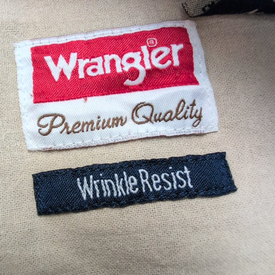 Chemise Wrangler Manche Courte Verte Carreaux Taille M Une Poche