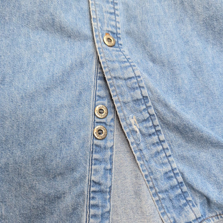 Harley Davidson chemise jean bleu biker blues made in USA XL rare