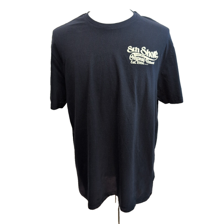 T-shirt STH Shore XL Bleu Marine Surf Logo Dos Neuf avec Étiquette