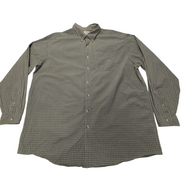 Chemise L.L. Bean kaki à petits carreaux taille XXL #140e