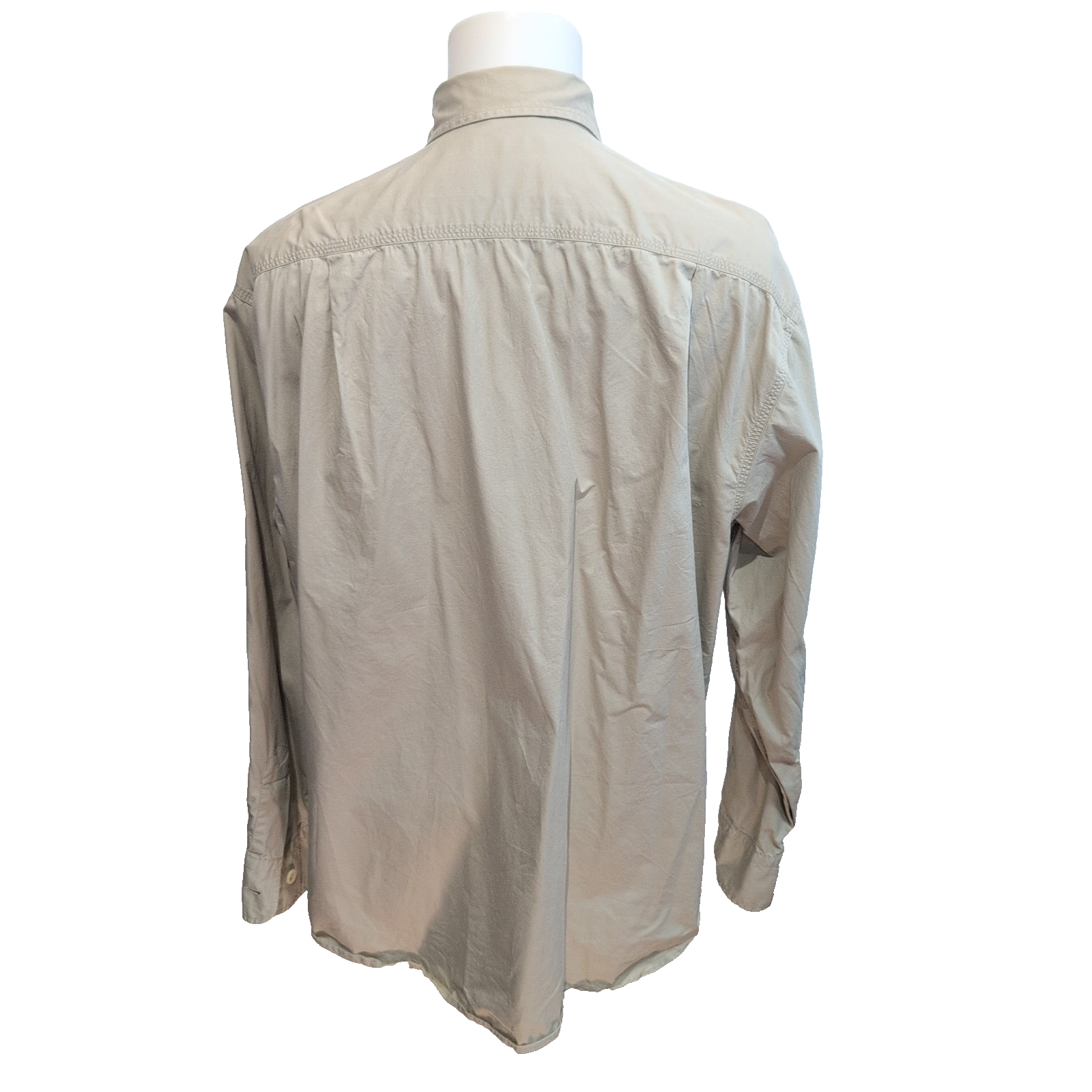 Chemise technique Nautica XL Crème 100% Coton Hong Kong Manches Longues