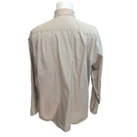 Chemise technique Nautica XL Crème 100% Coton Hong Kong Manches Longues