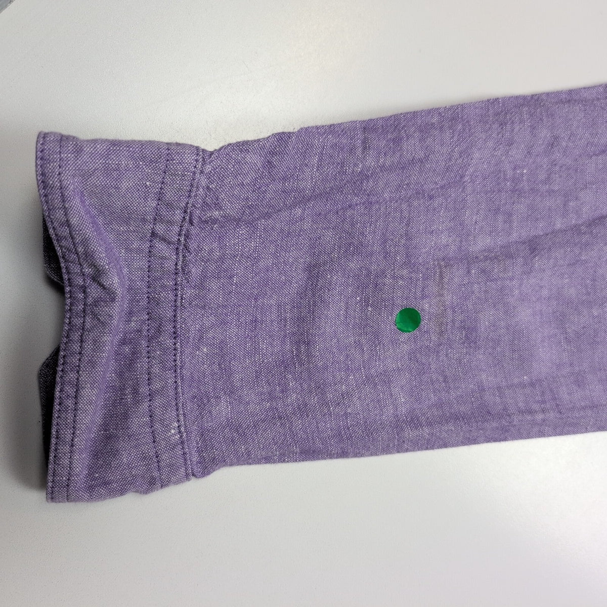 Chemise Express M Lin Coton Violet Chiné Manches Retroussables 2 Poches