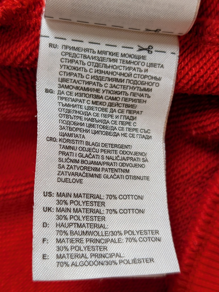 Sweat à Capuche NIKE Homme Femme M Rouge Col Zippé Poches Zippées Sport