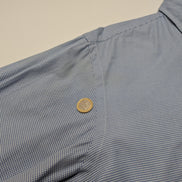 Chemise Polo Ralph Lauren Shirt L Classic Fit Pied-de-poule Bleu Button Down