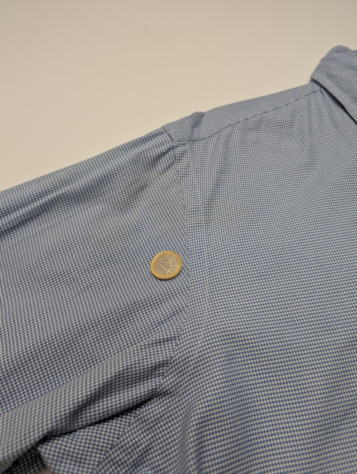 Chemise Polo Ralph Lauren Shirt L Classic Fit Pied-de-poule Bleu Button Down