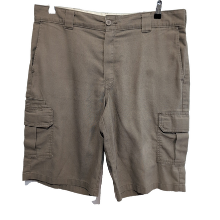Short Dickies Cargo Marron Homme W38 Relaxed Fit Flex Multi Poches Très Bon État