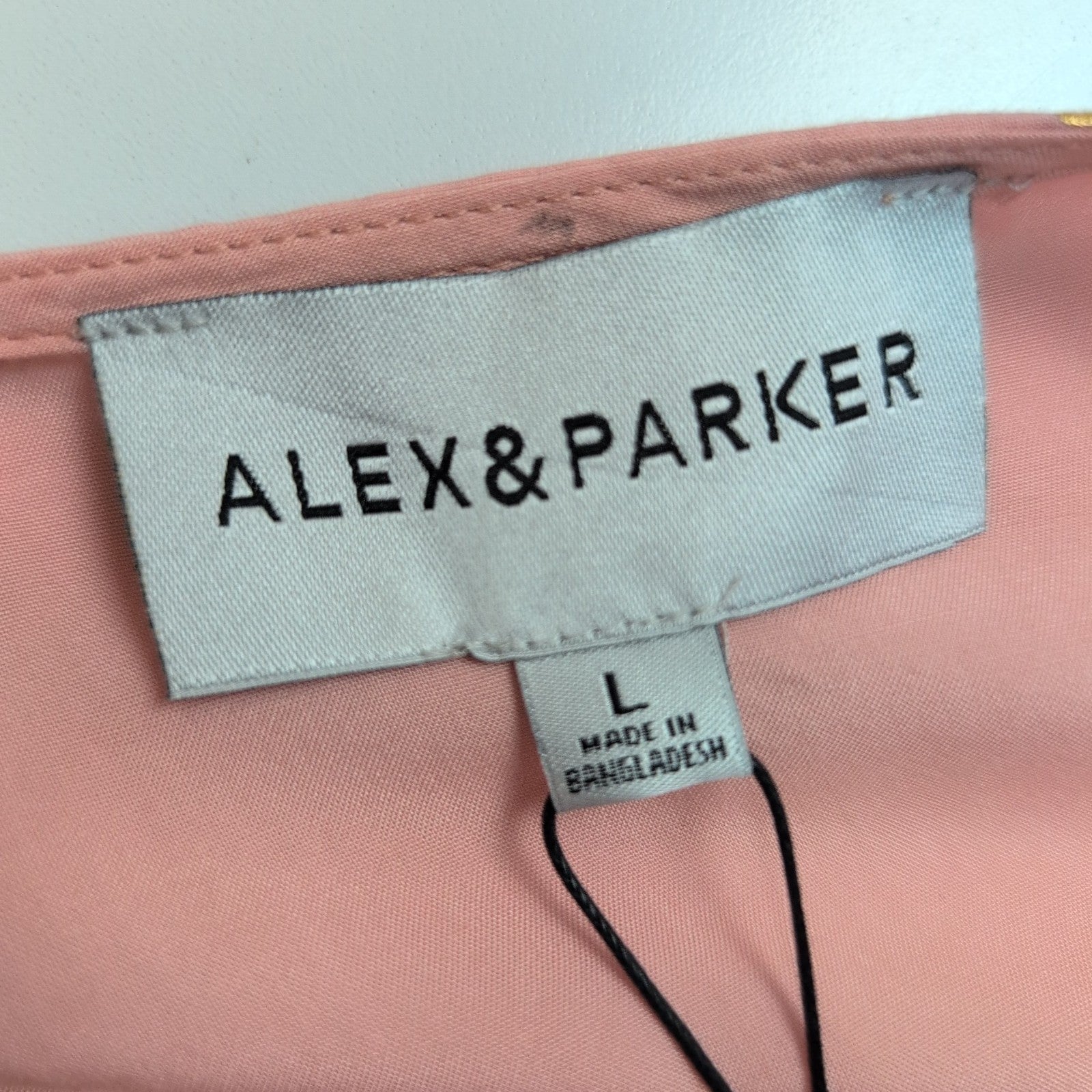 Haut Alex & Parker Femme L Rose Saumon Cache-Cœur Papillons Dorés Neuf
